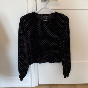 Dynamite velvet dress top